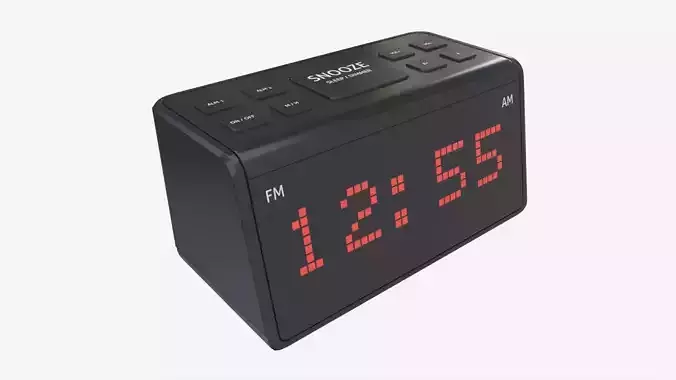 Alarm Clock 08 Modern 3D model