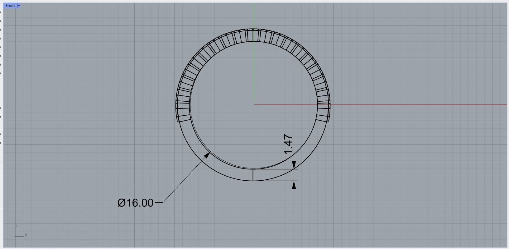 Honeycomb Ring 3D print model_7