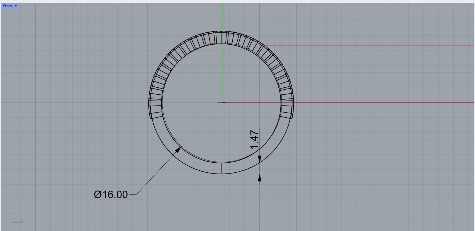 Honeycomb Ring 3D print model_12
