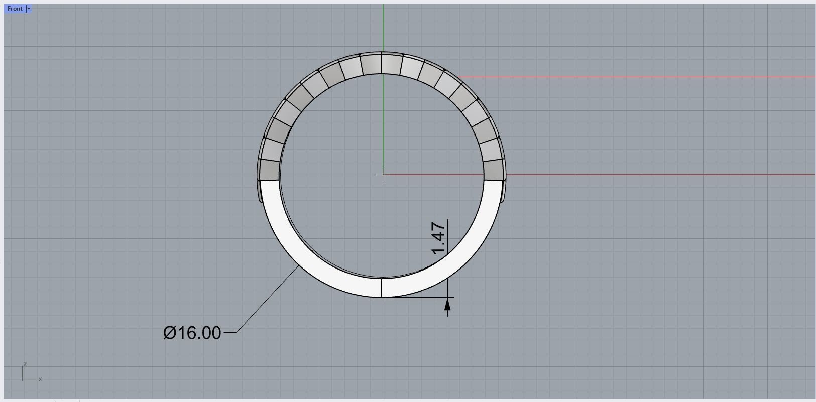 Honeycomb Ring 3D print model_13