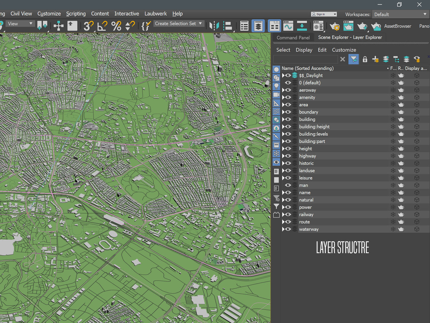 Ankara Turkey 25x25km 3D City Map 3D model_5