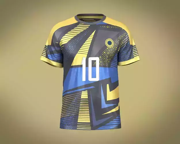 Soccer Sports Print Jersey Player-10