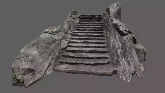 Stairs rock staircase
