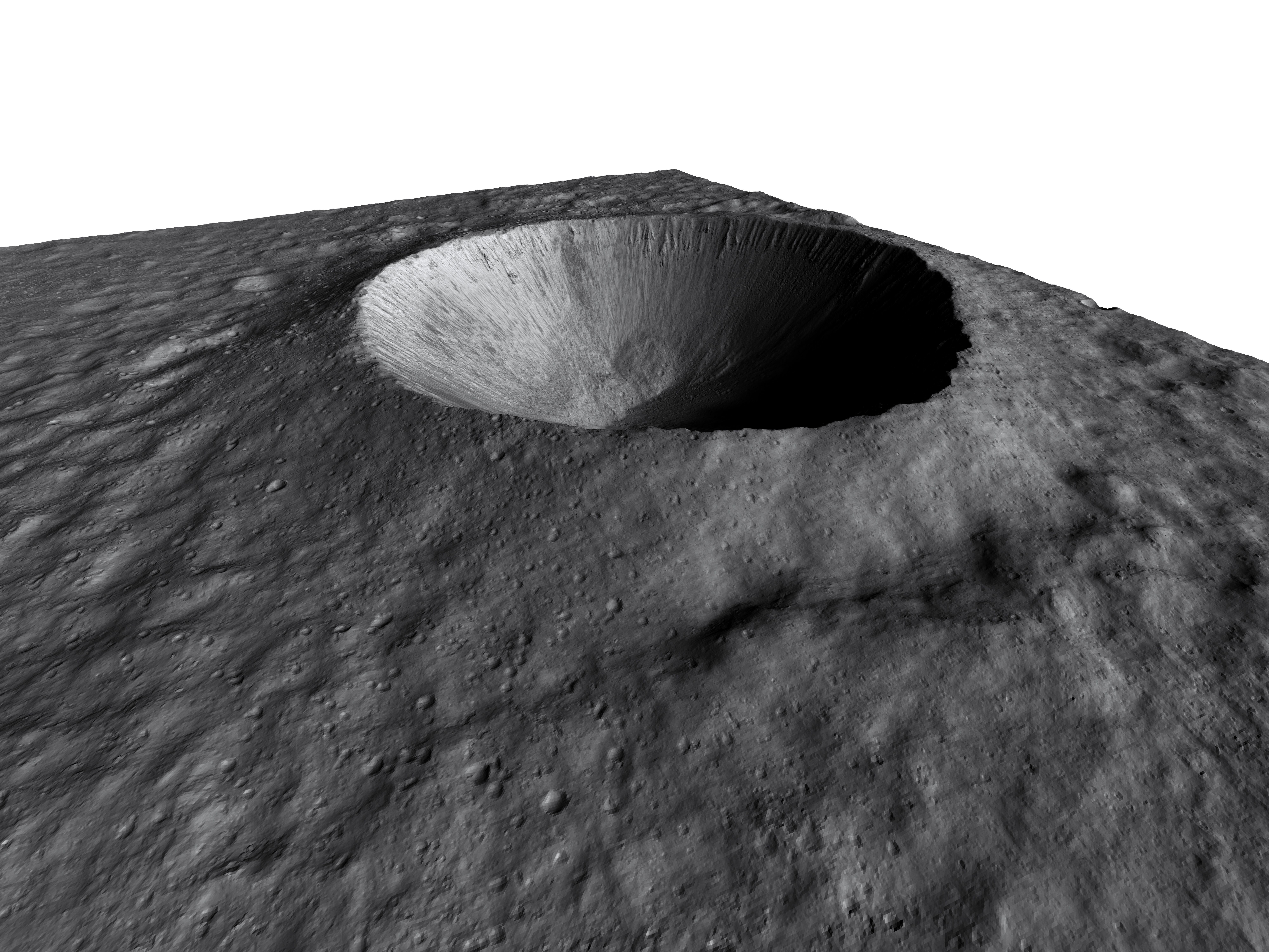 MARS VR - Crater with Steep Gullied Slopes 3D model_3
