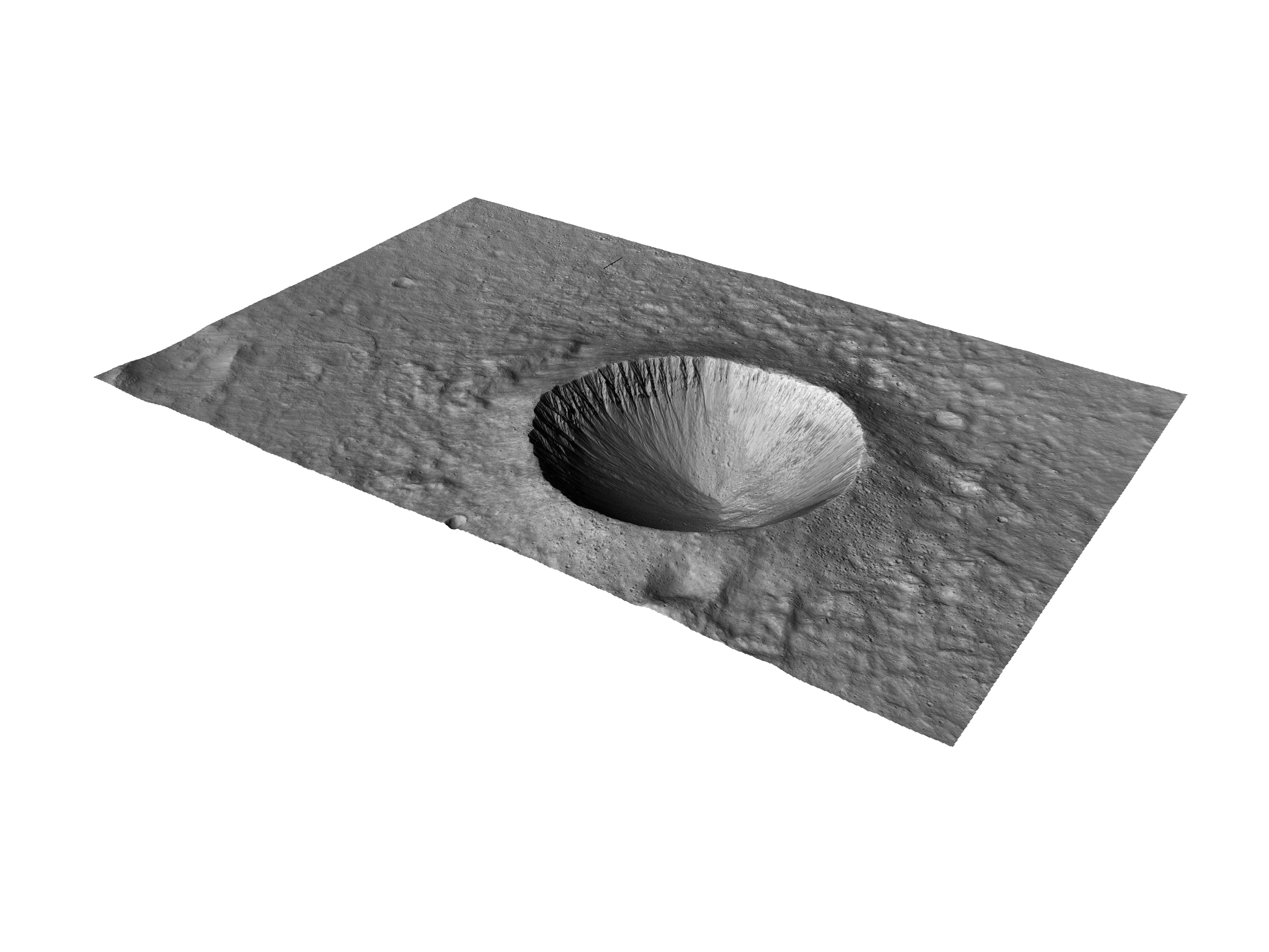 MARS VR - Crater with Steep Gullied Slopes 3D model_0