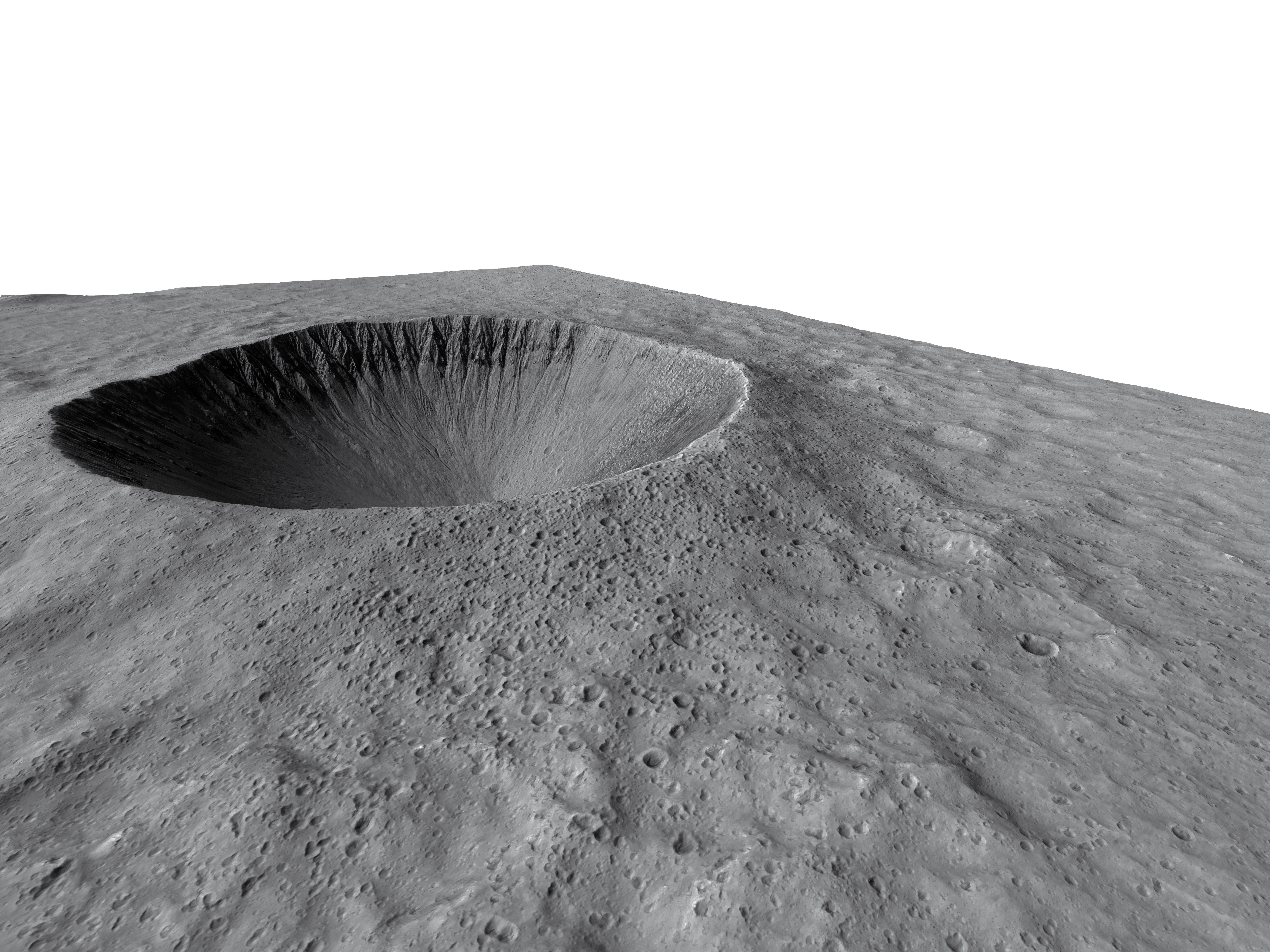 MARS VR - Crater with Steep Gullied Slopes 3D model_1
