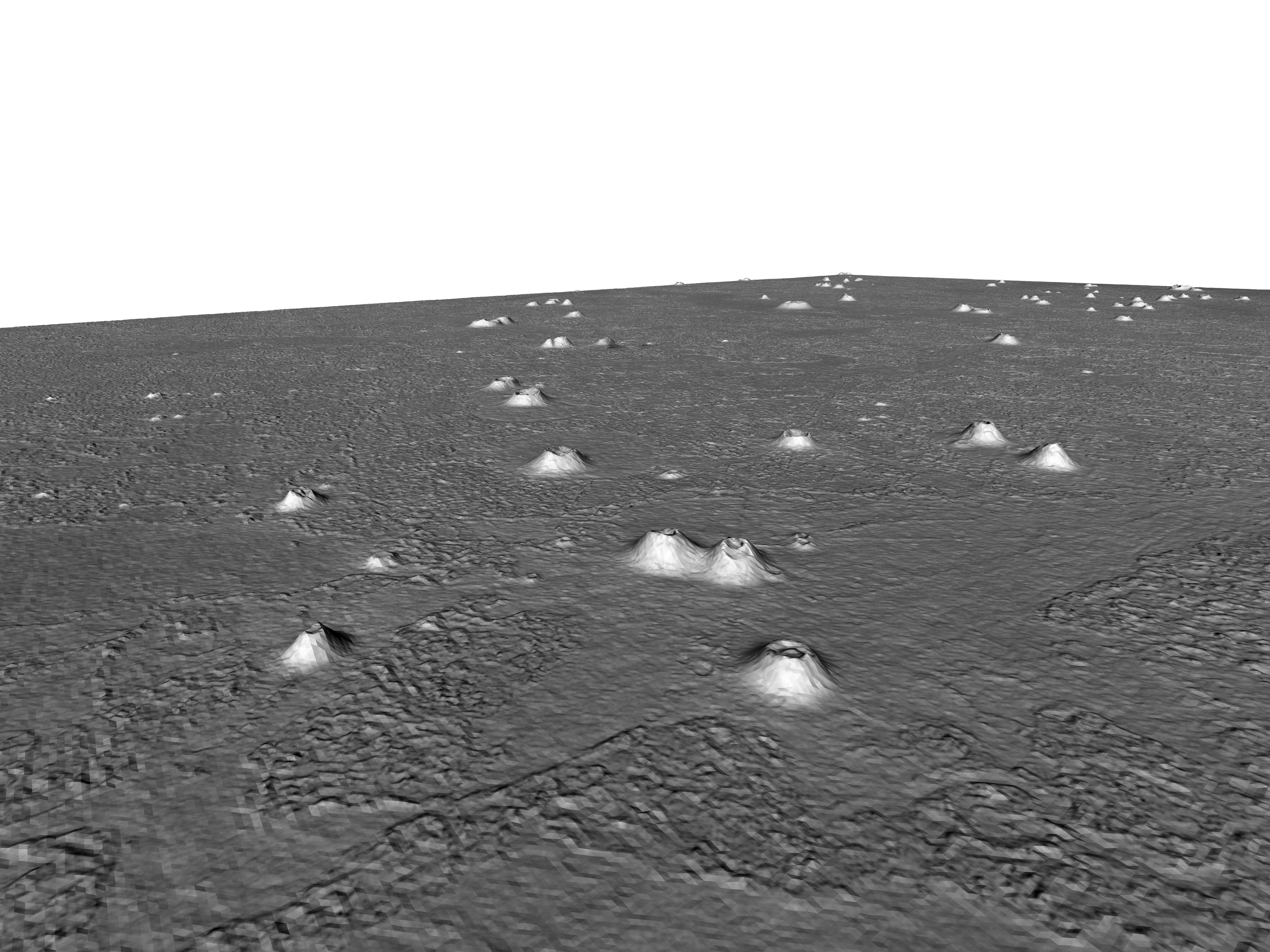 MARS VR - Cratered Cones in Western Elysium Planitia 3D model_1
