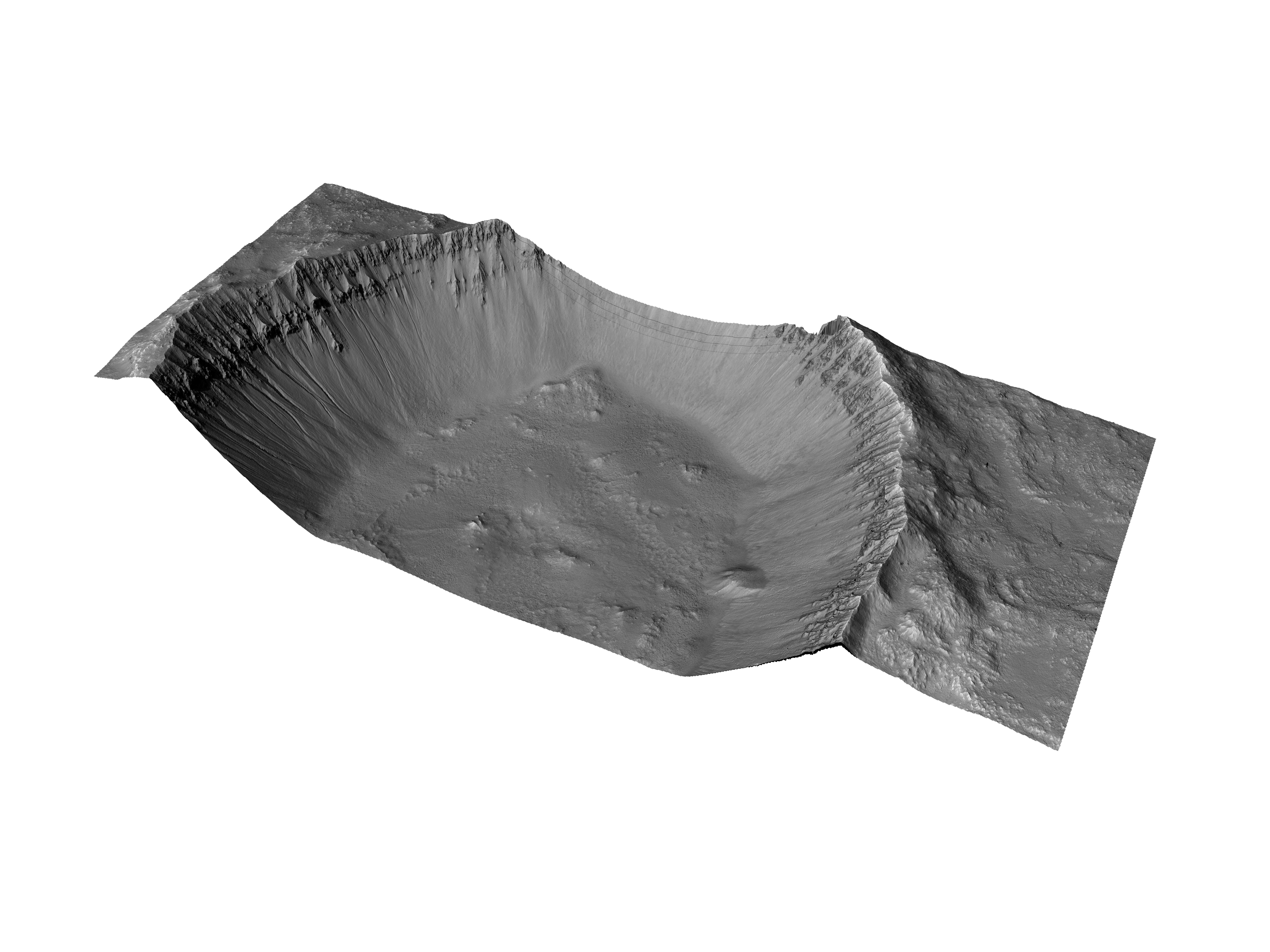 MARS VR - Crater Gully and Slope Monitoring 3D model_0