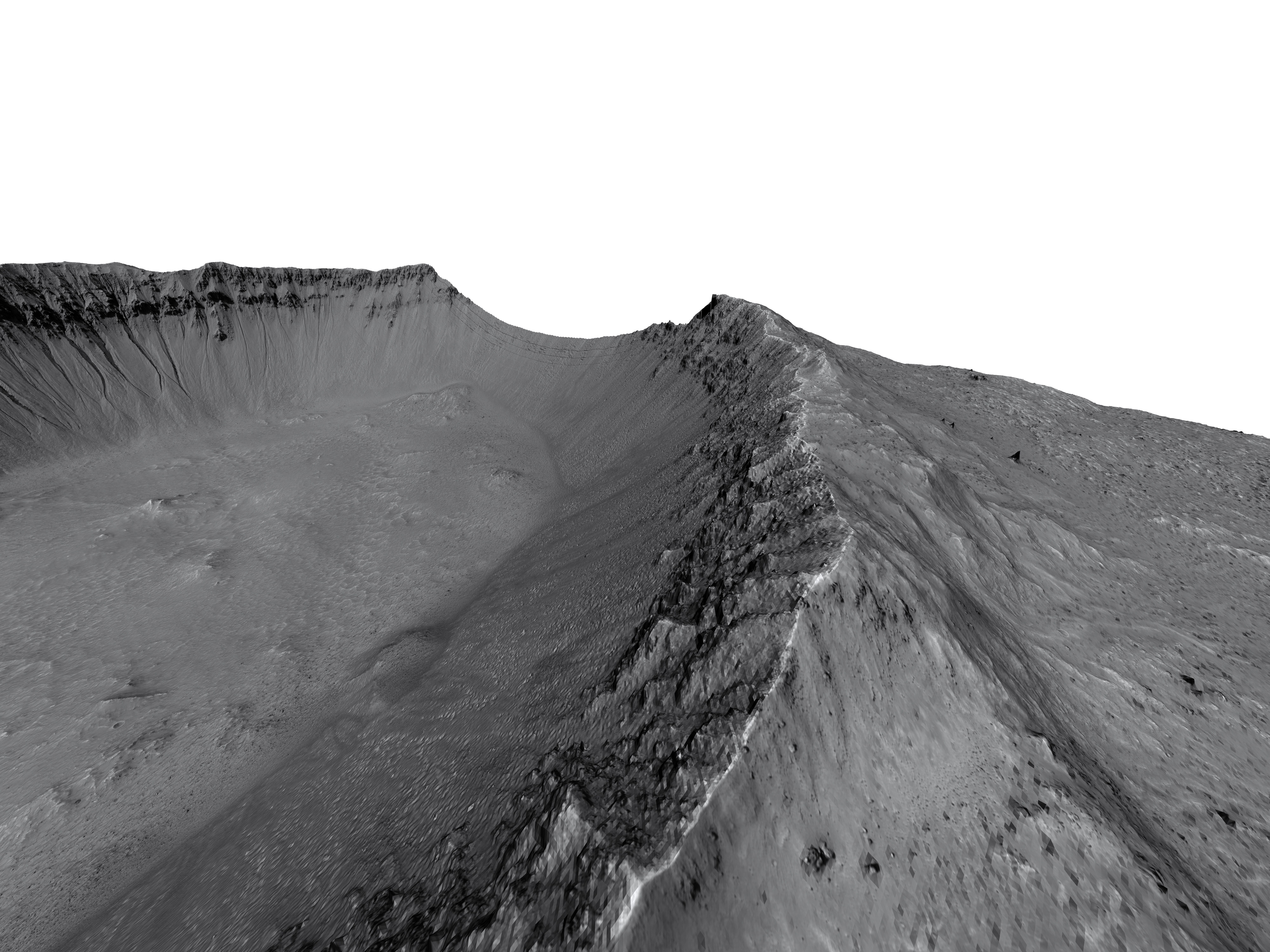 MARS VR - Crater Gully and Slope Monitoring 3D model_3