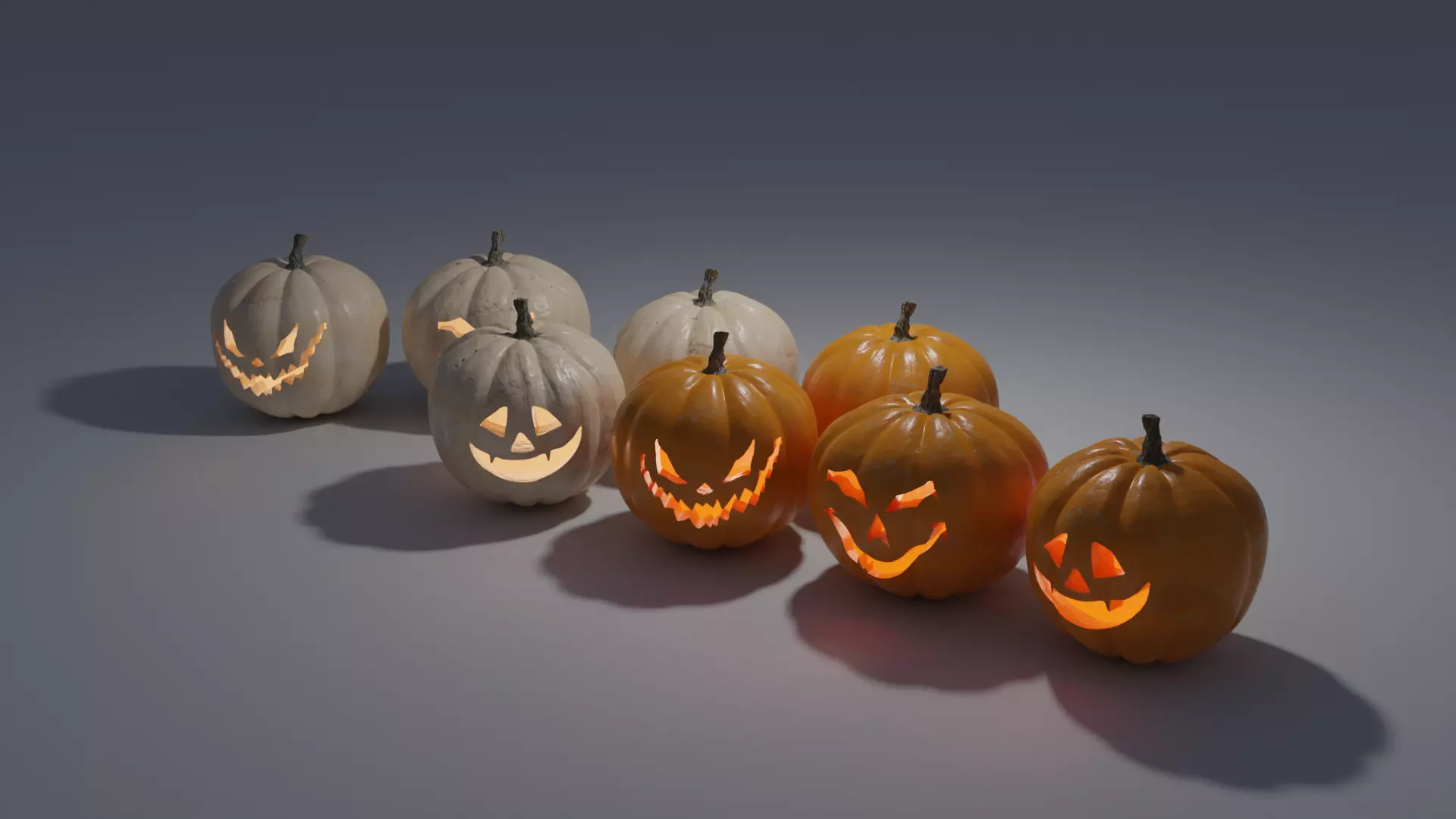 High Quality Jack O Lanterns 4K 3D model_0