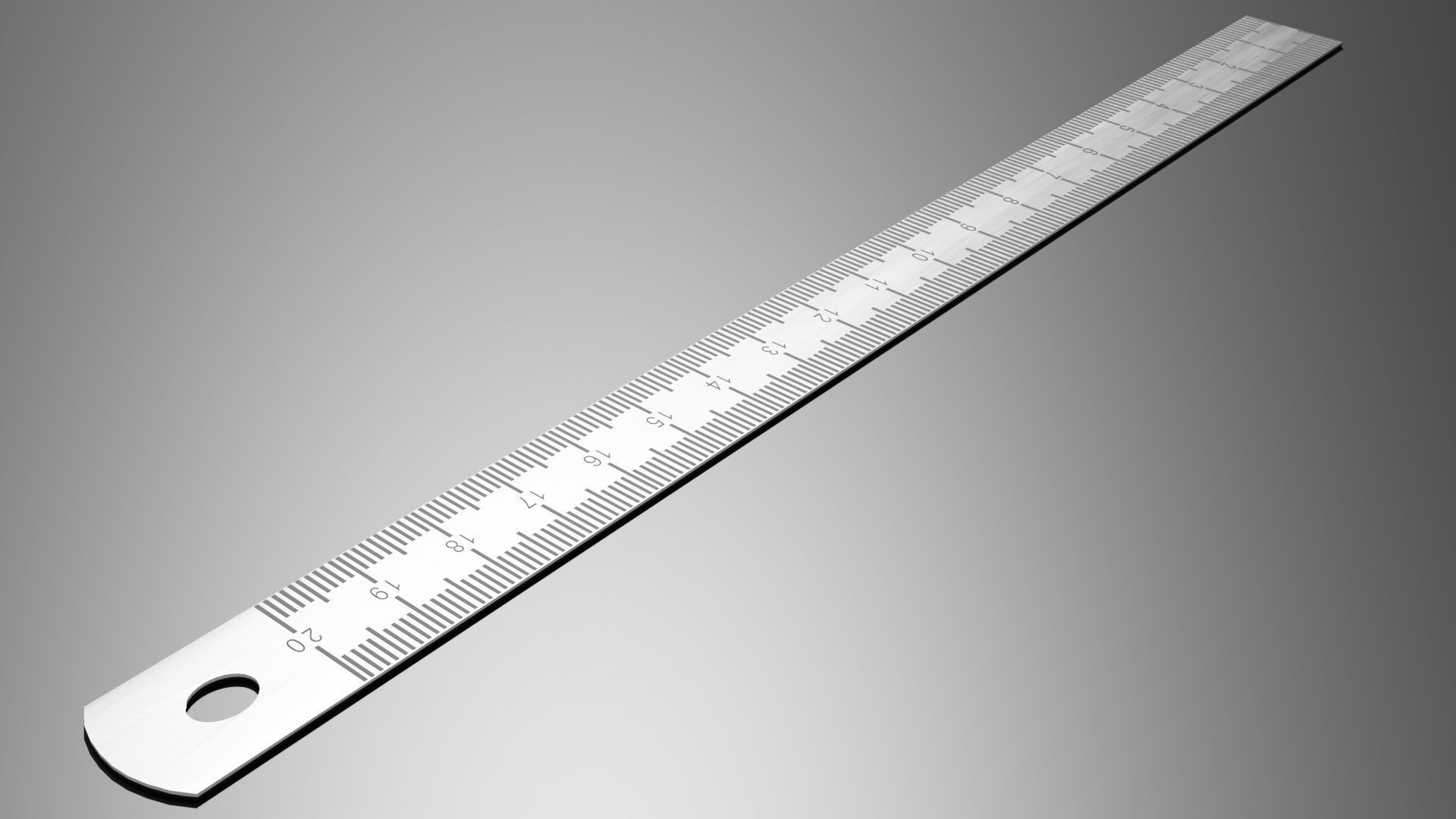 Ruler 02 3D model_4