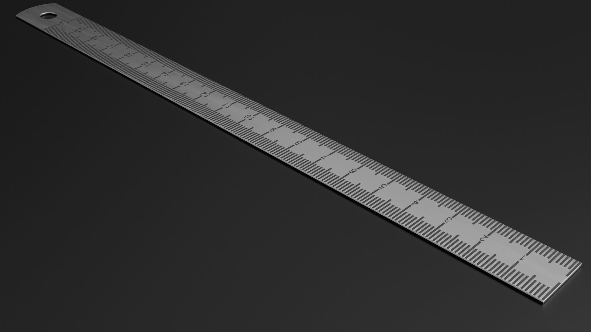 Ruler 02 3D model_6