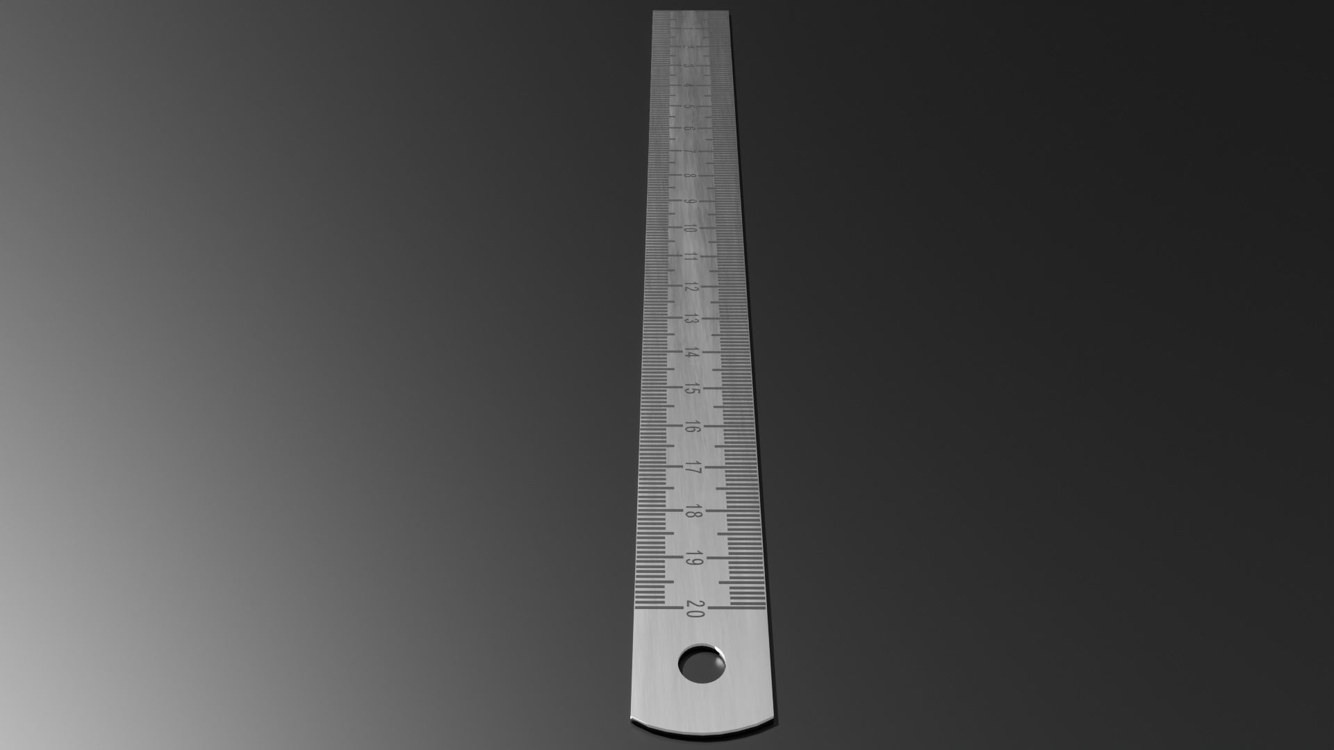 Ruler 02 3D model_3