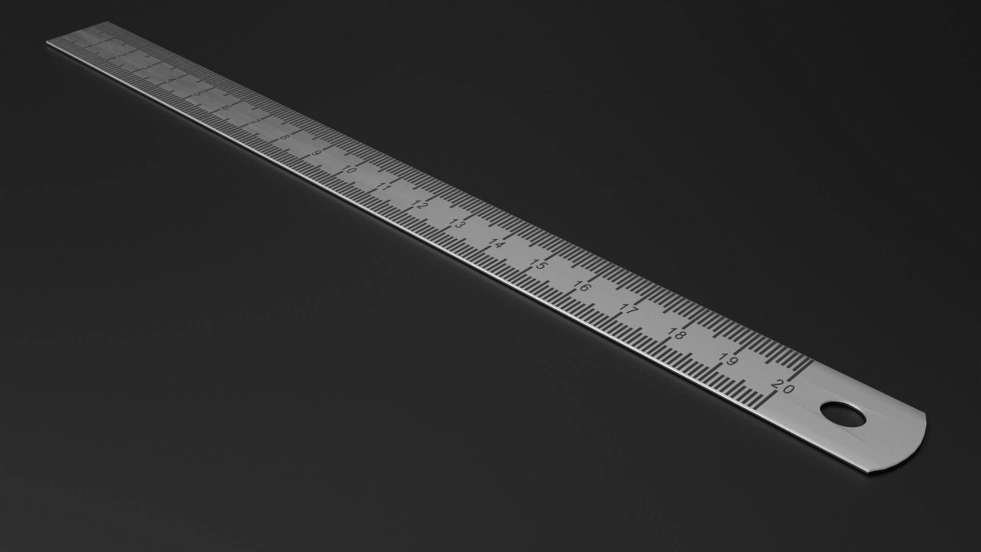 Ruler 02 3D model_2