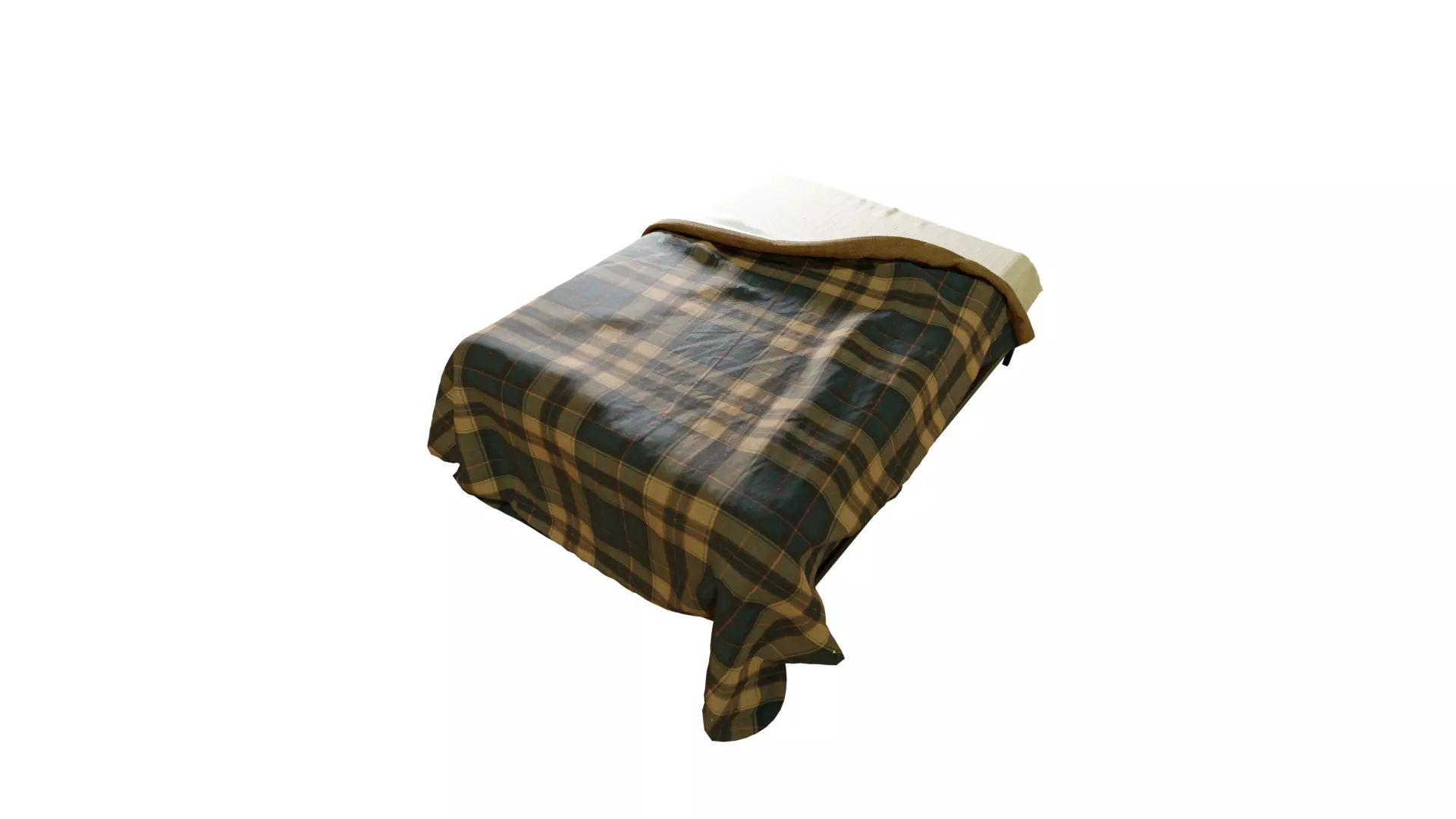 Unmade Bed Free 3D model