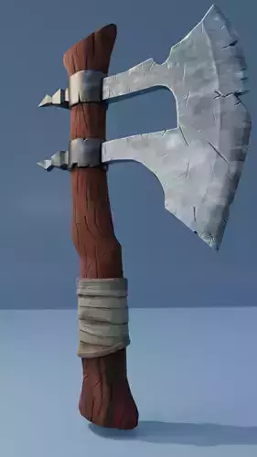 Lowpoly game ready axe
