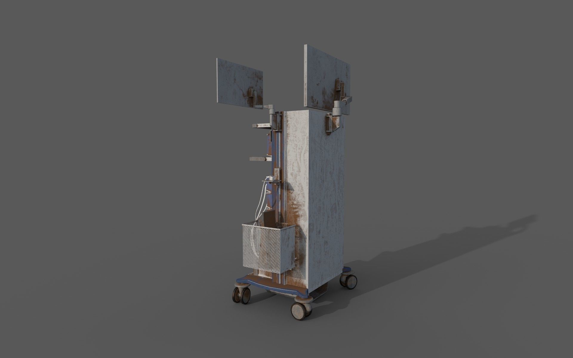 Hospital Equipment Machine Low Poly Game Ready Low-poly 3D model_10