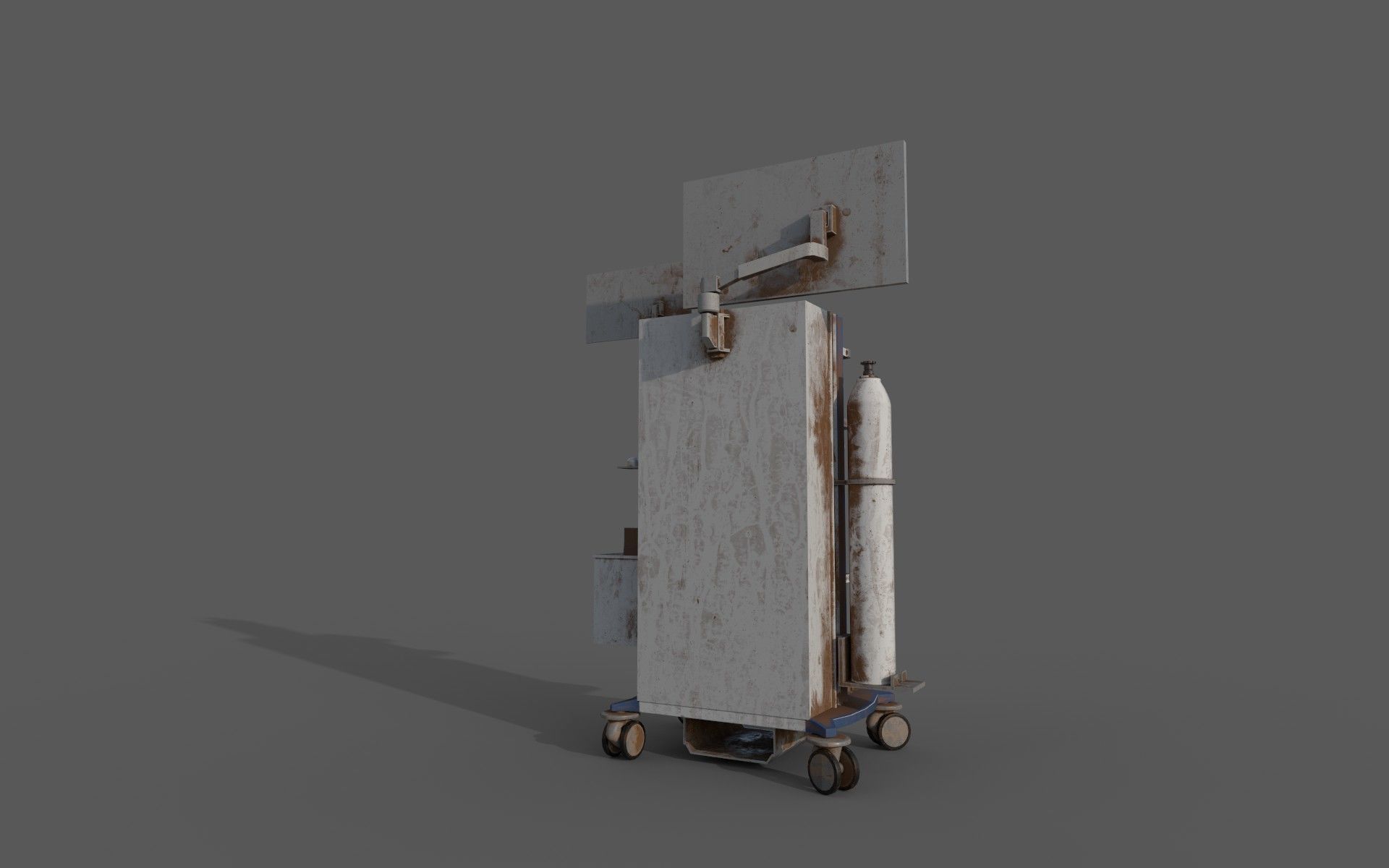 Hospital Equipment Machine Low Poly Game Ready Low-poly 3D model_9