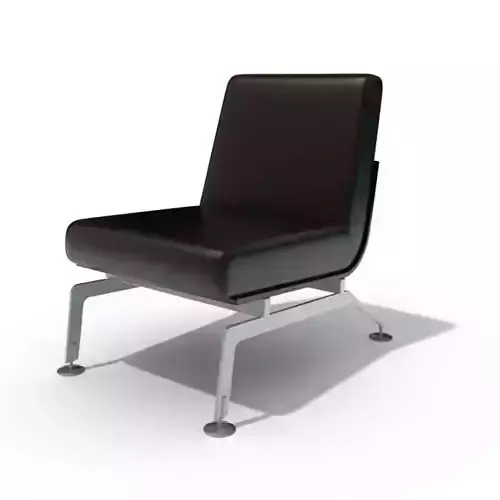 Modern Black Leather Chair