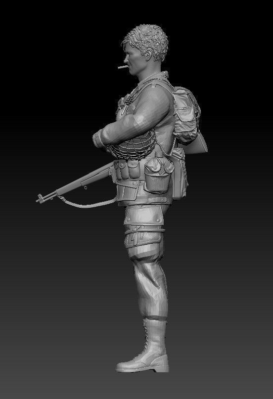 D-DAY 101st Airborne 1-35 3D print model_1