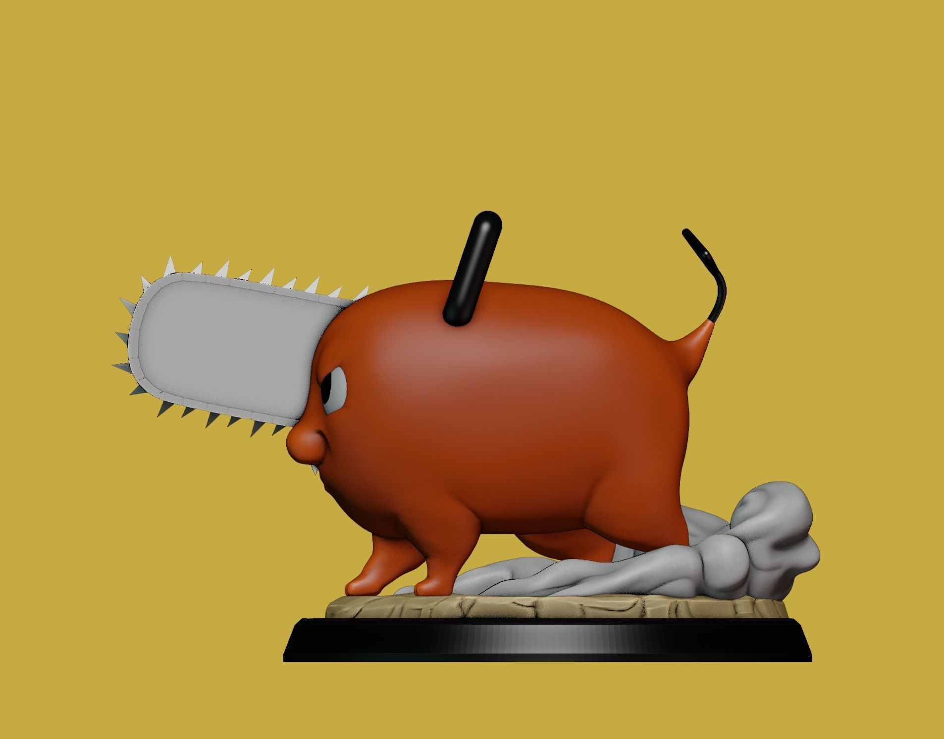 Pochita-Chainsaw Man 3D print model_10