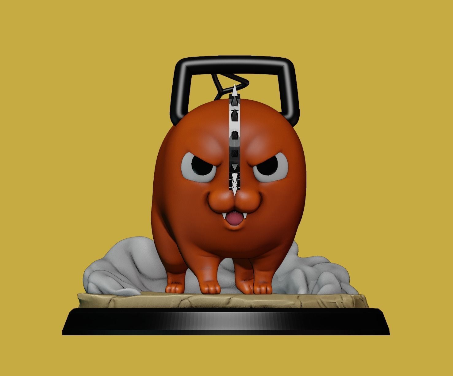 Pochita-Chainsaw Man 3D print model_7