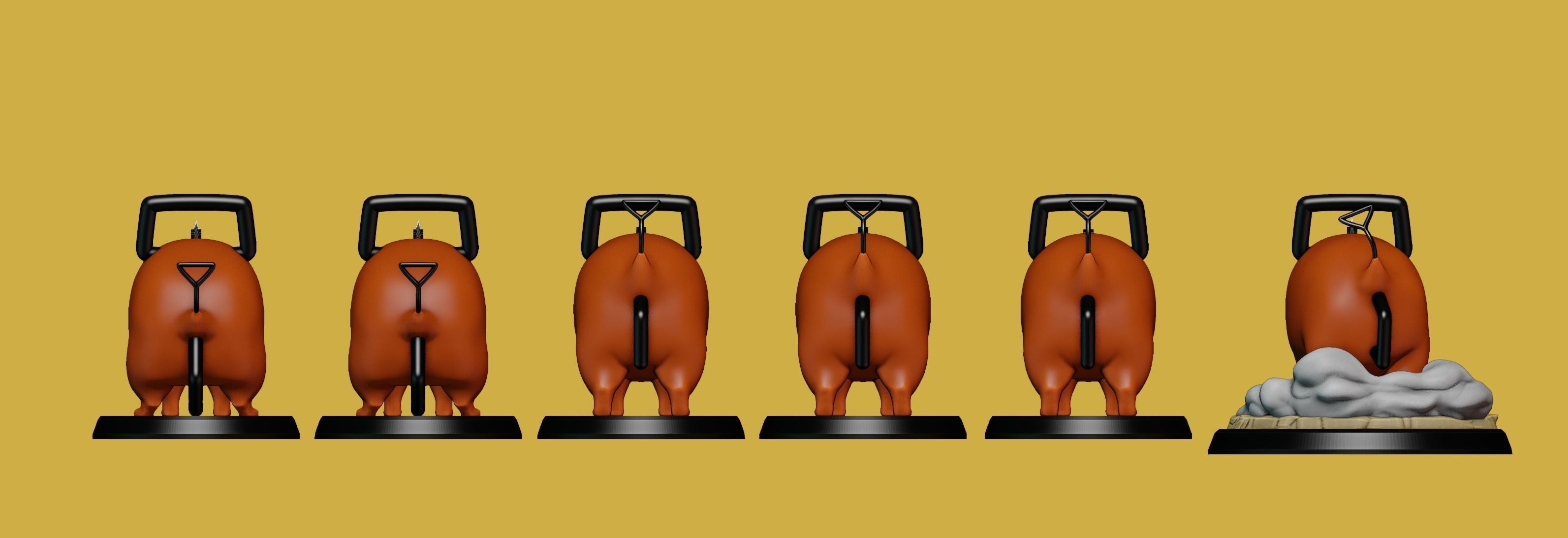 Pochita-Chainsaw Man 3D print model_9