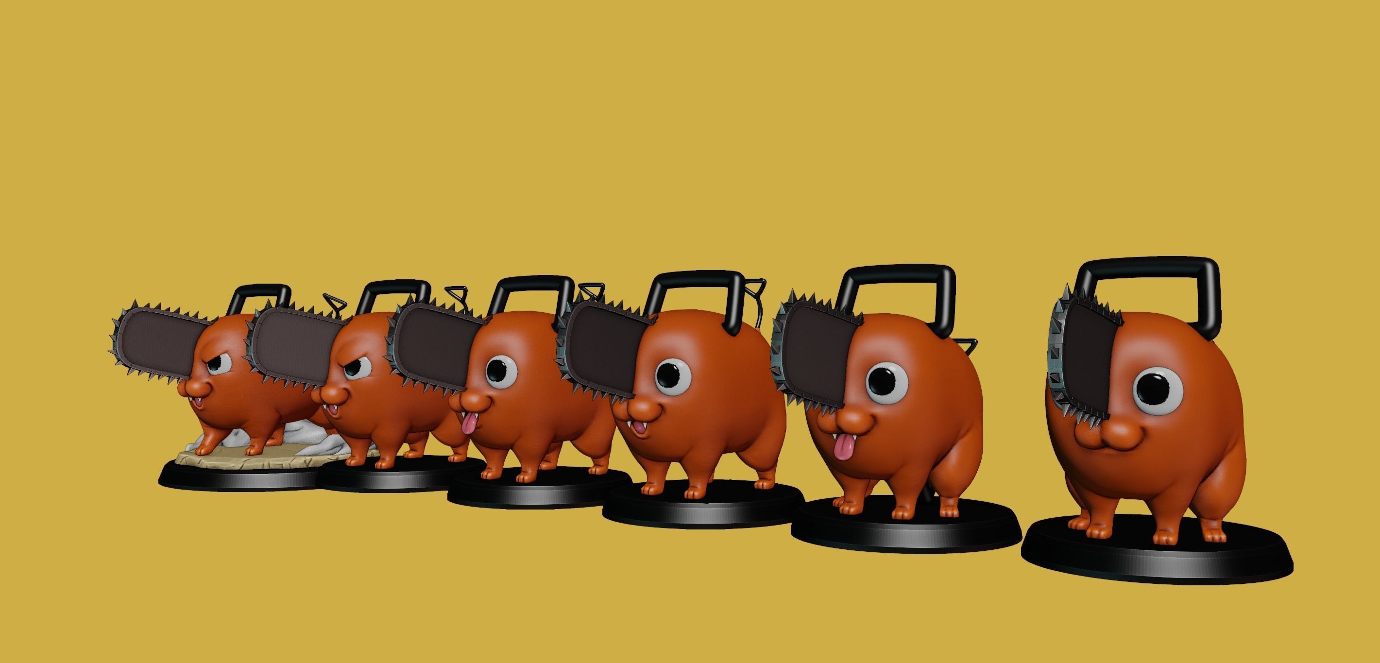 Pochita-Chainsaw Man 3D print model_2