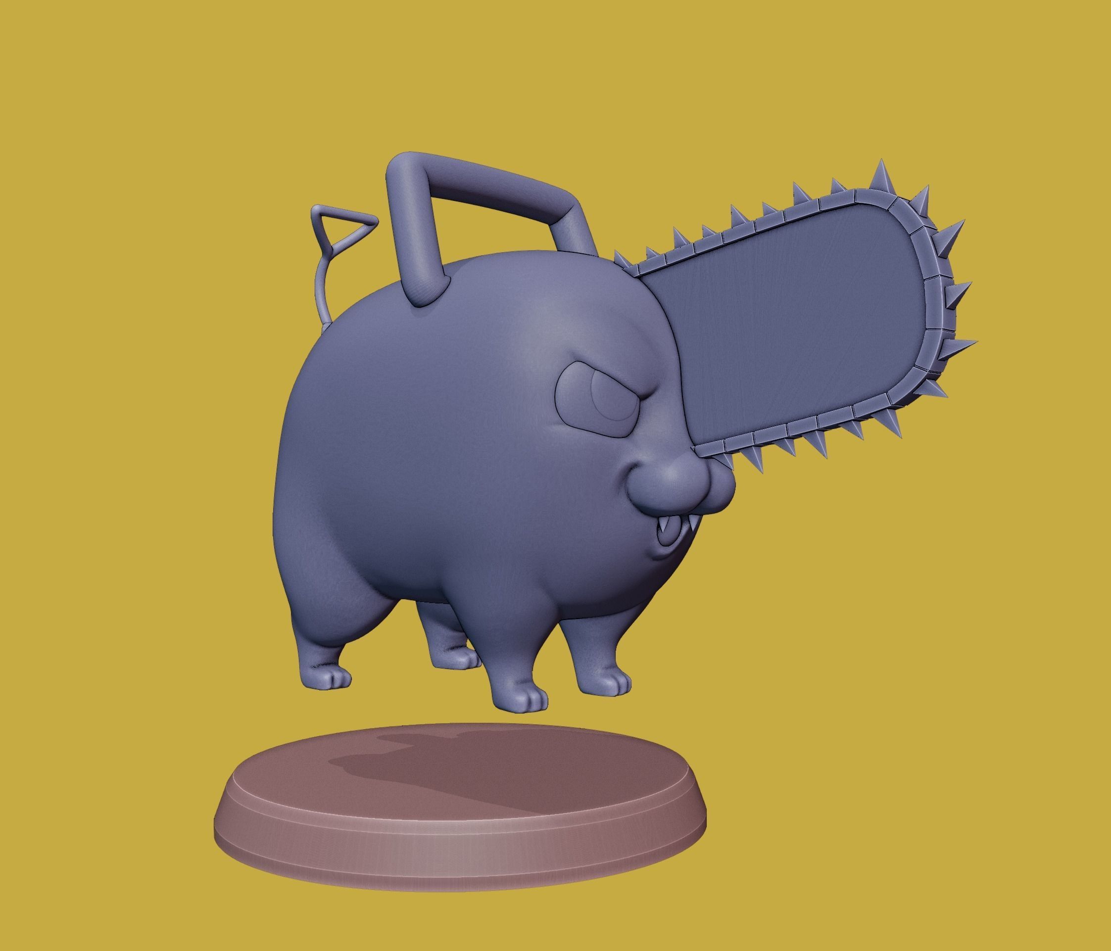 Pochita-Chainsaw Man 3D print model_17