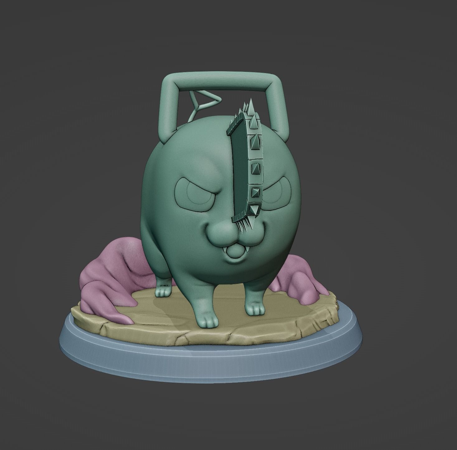 Pochita-Chainsaw Man 3D print model_13