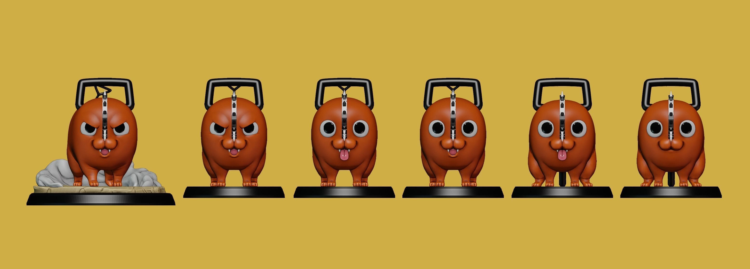 Pochita-Chainsaw Man 3D print model_12