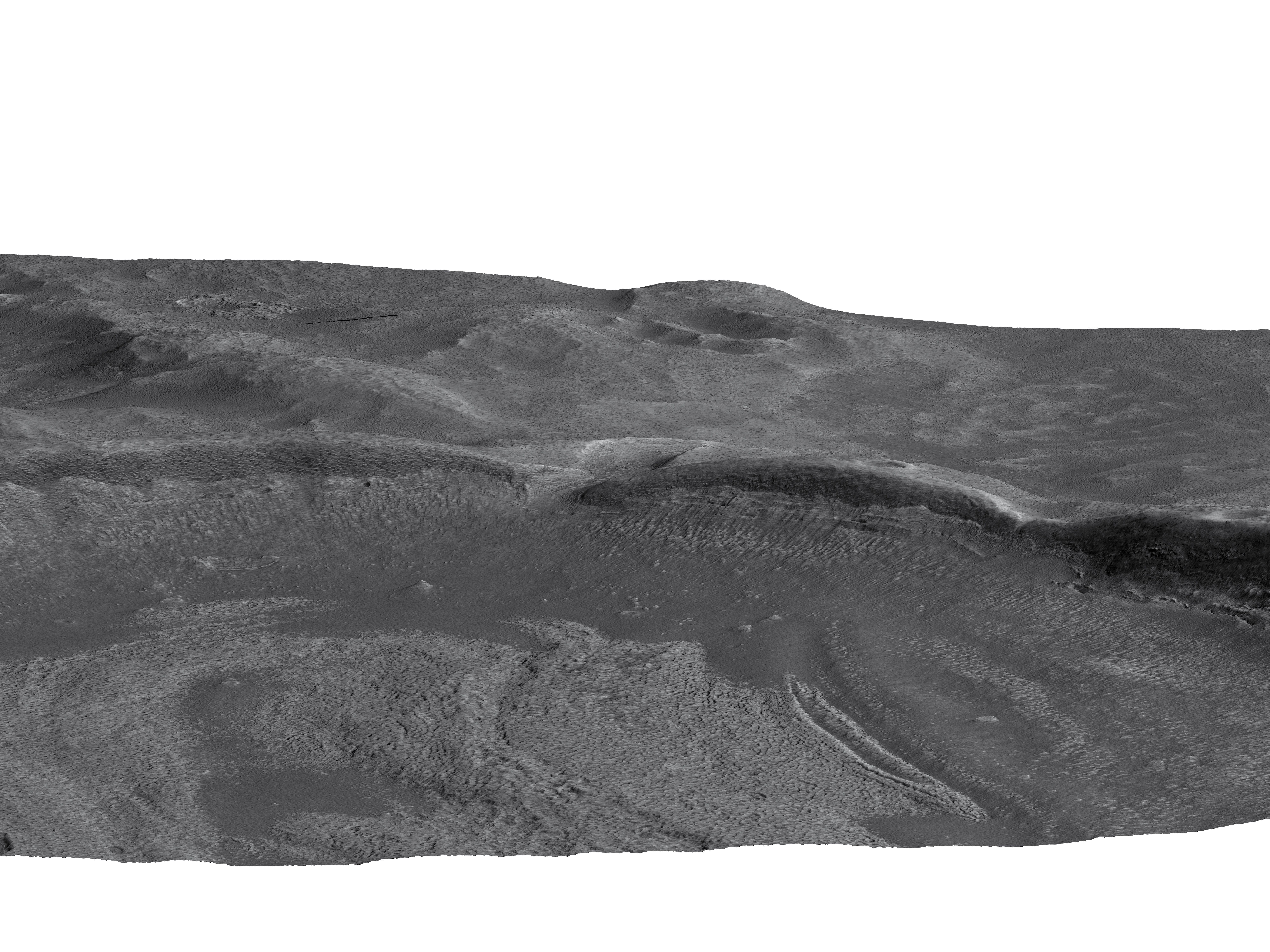 MARS VR - Exit Breach in Well-Preserved Crater 3D model_2