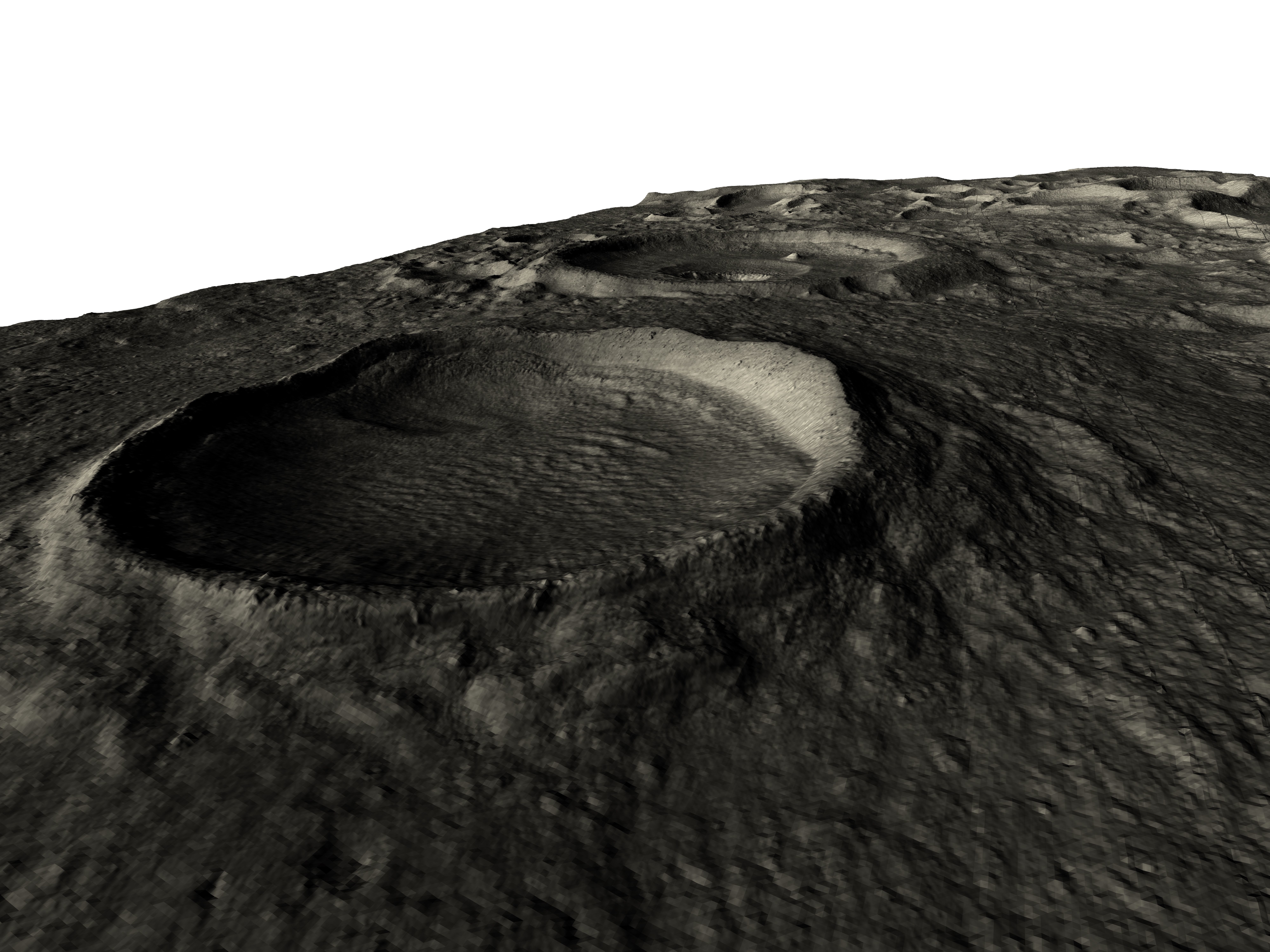 MARS VR - Crater with Surrounding Depression 3D model_3