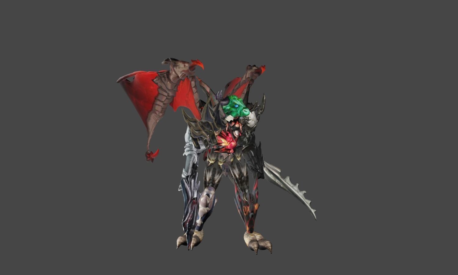 Zeloeman F 2 demon with wings 3D model_13