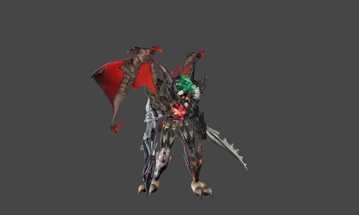 Zeloeman F 2 demon with wings 3D model_18