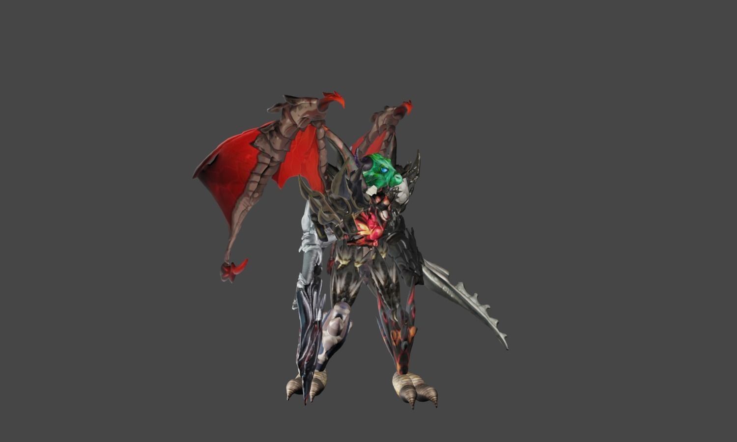 Zeloeman F 2 demon with wings 3D model_20