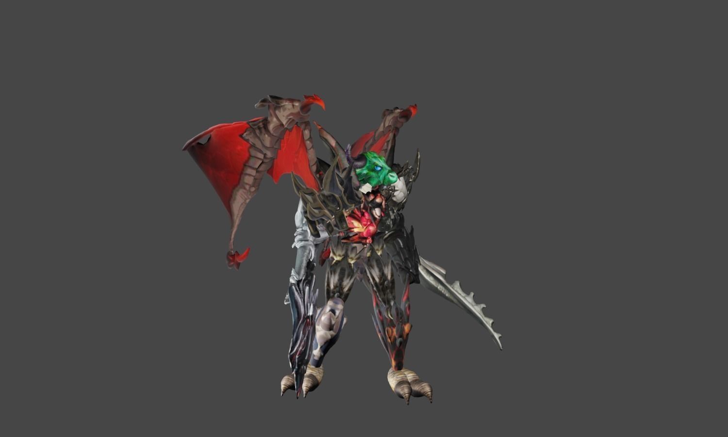 Zeloeman F 2 demon with wings 3D model_17