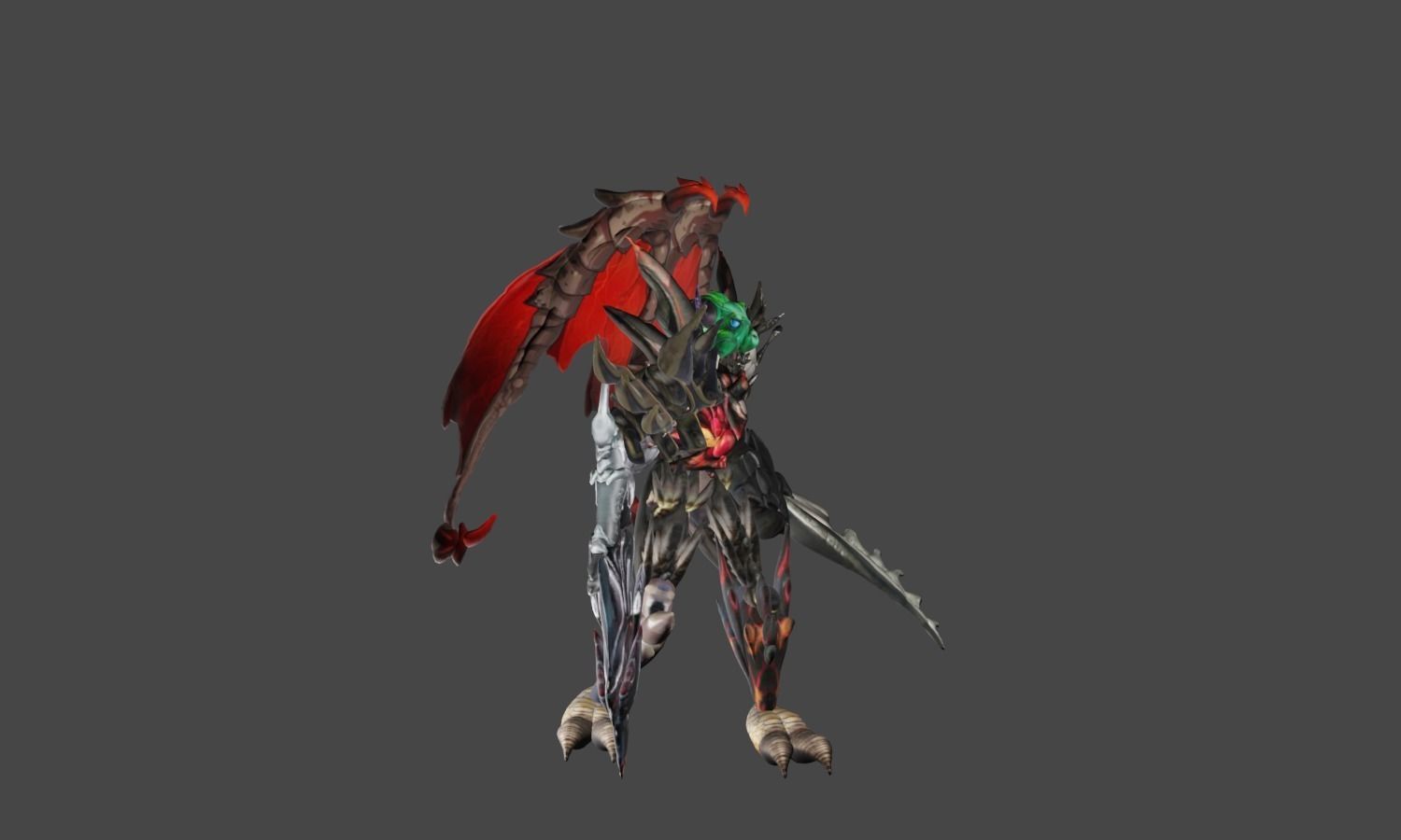 Zeloeman F 2 demon with wings 3D model_25