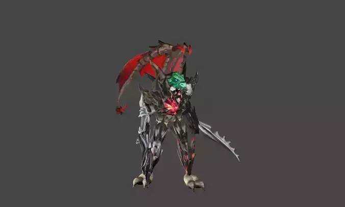 Zeloeman F 2 demon with wings 3D model