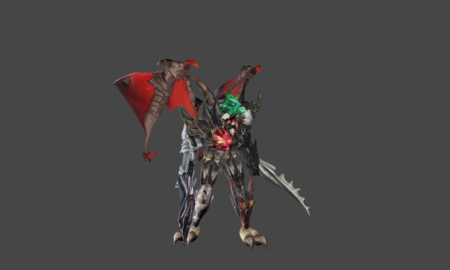 Zeloeman F 2 demon with wings 3D model_15