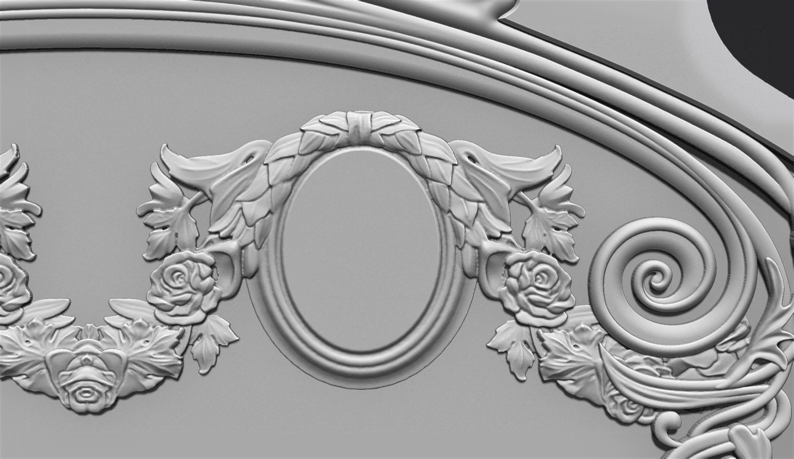 Family Memorial Tombstone for Cnc Carving 3D print model_4