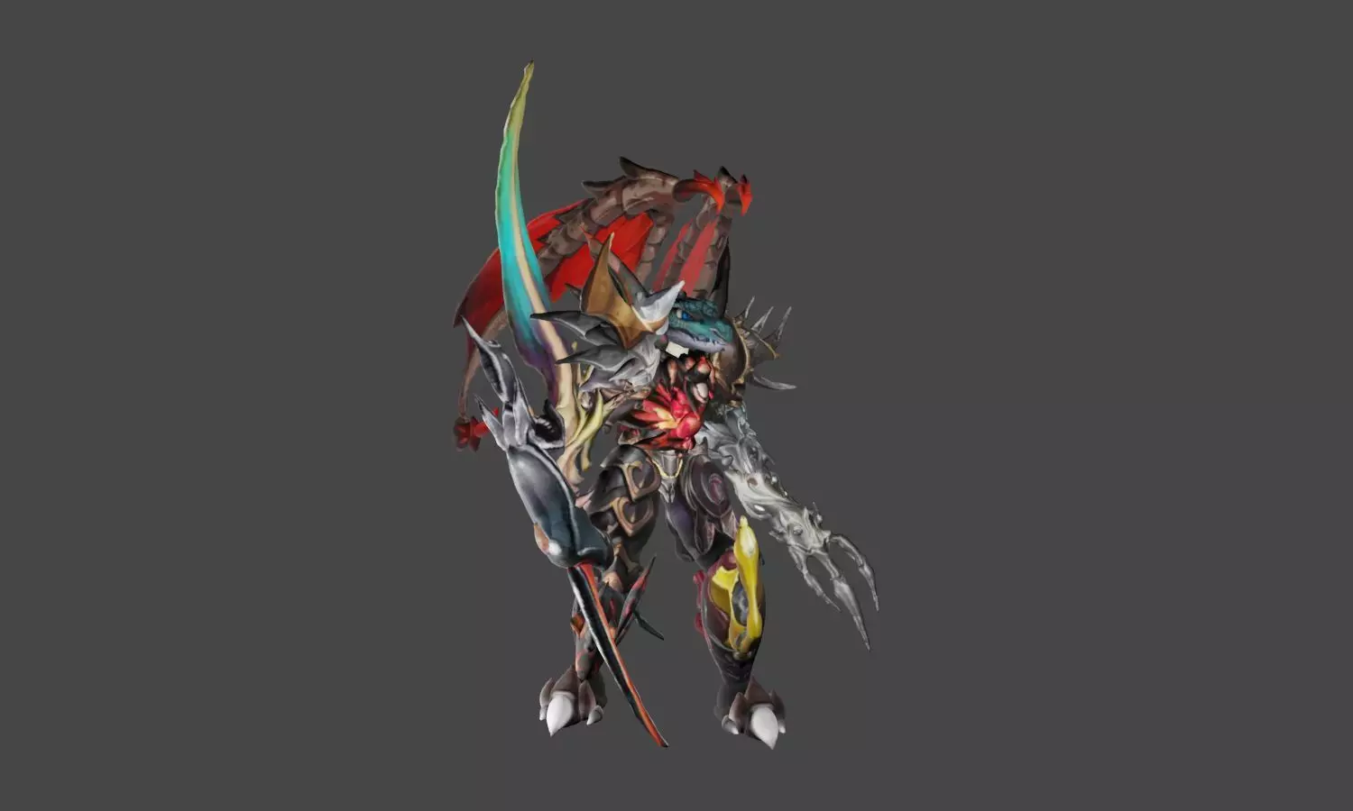 Zeloeman F 1 character holding sword 3D model