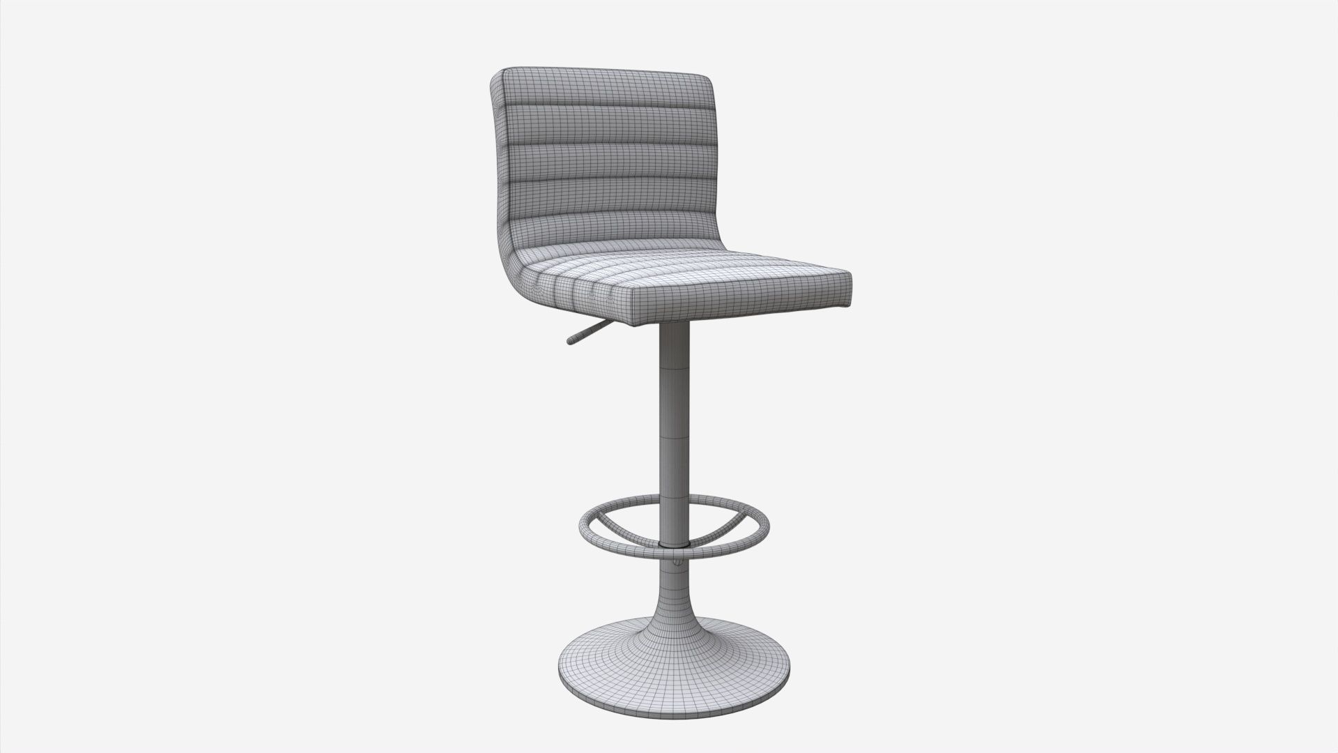 Bar Chair Aura 3D model_5