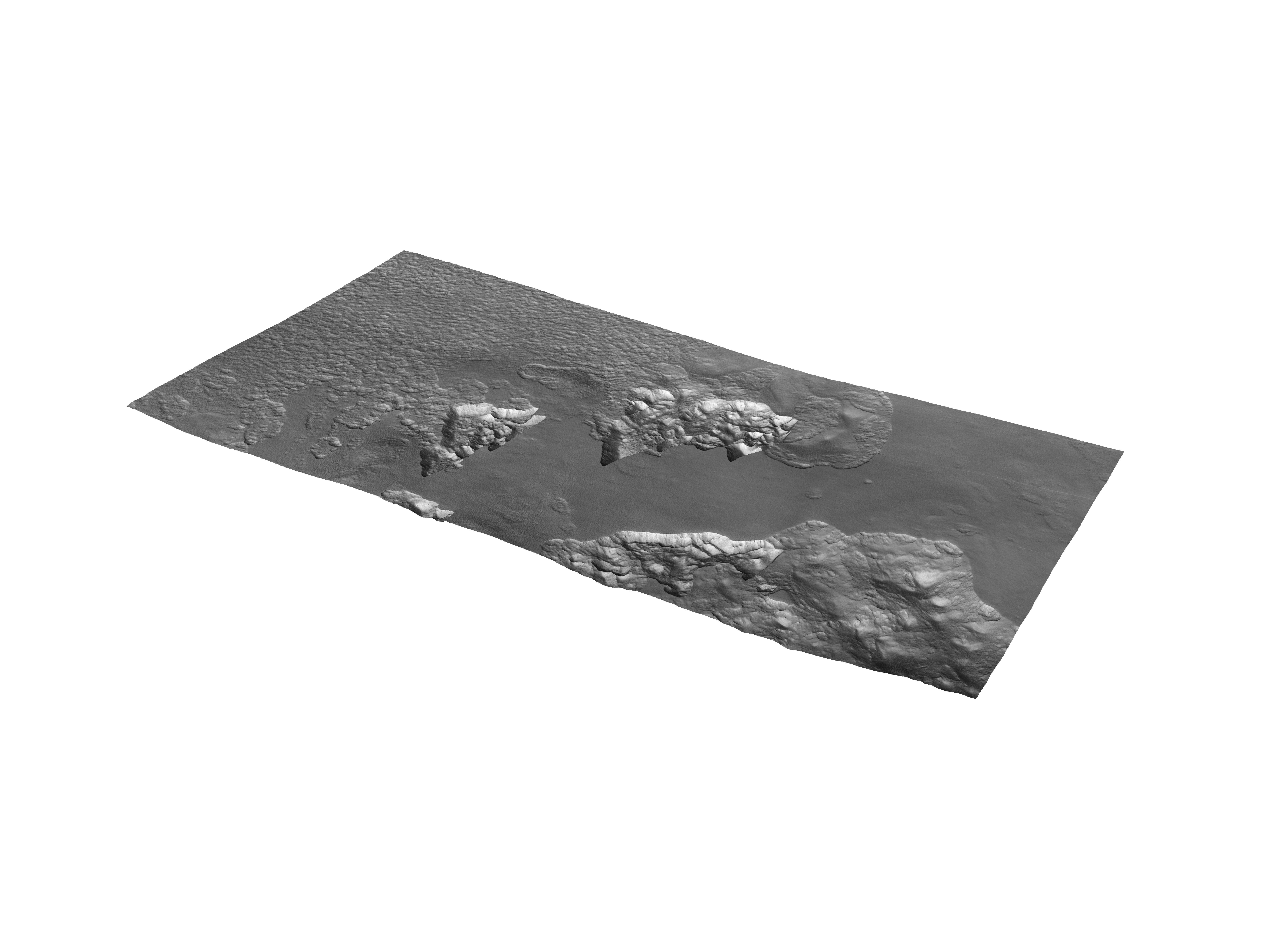 MARS VR - Scarps in Milankovic Crater 3D model_0