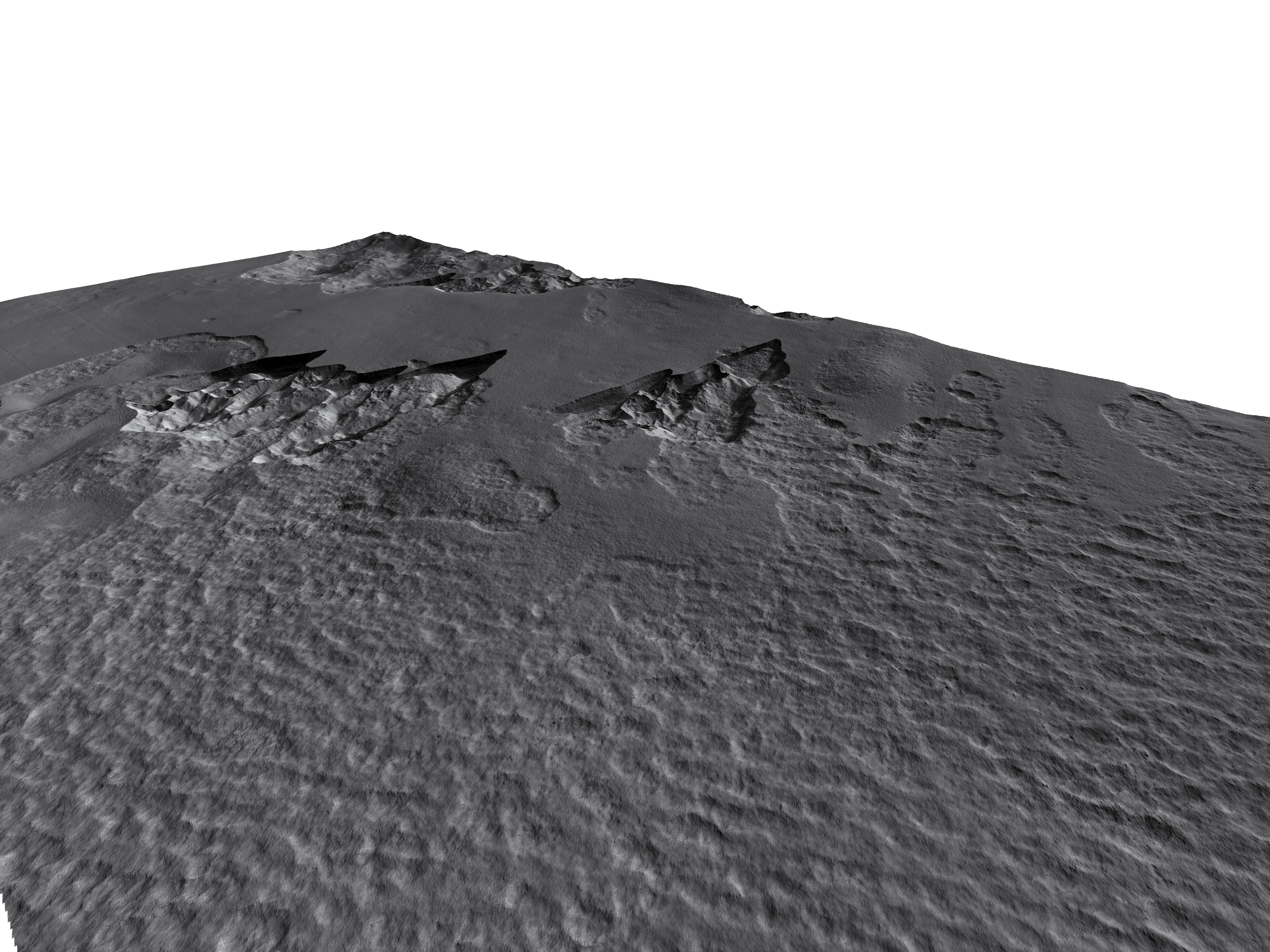 MARS VR - Scarps in Milankovic Crater 3D model_2