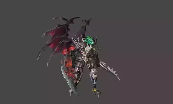 Zeloeman E 2 demon holding sword