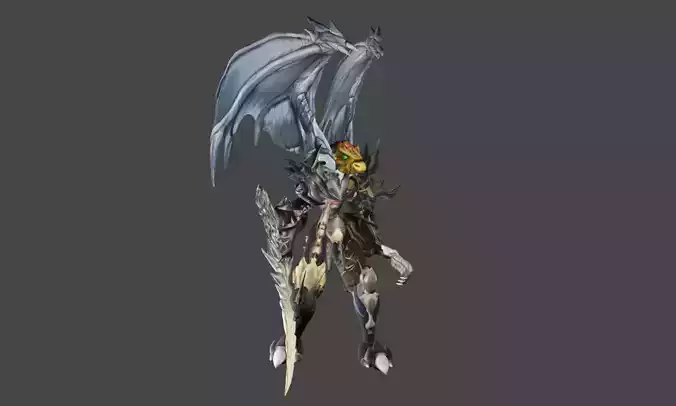 Zeloeman D 9 demon with wings