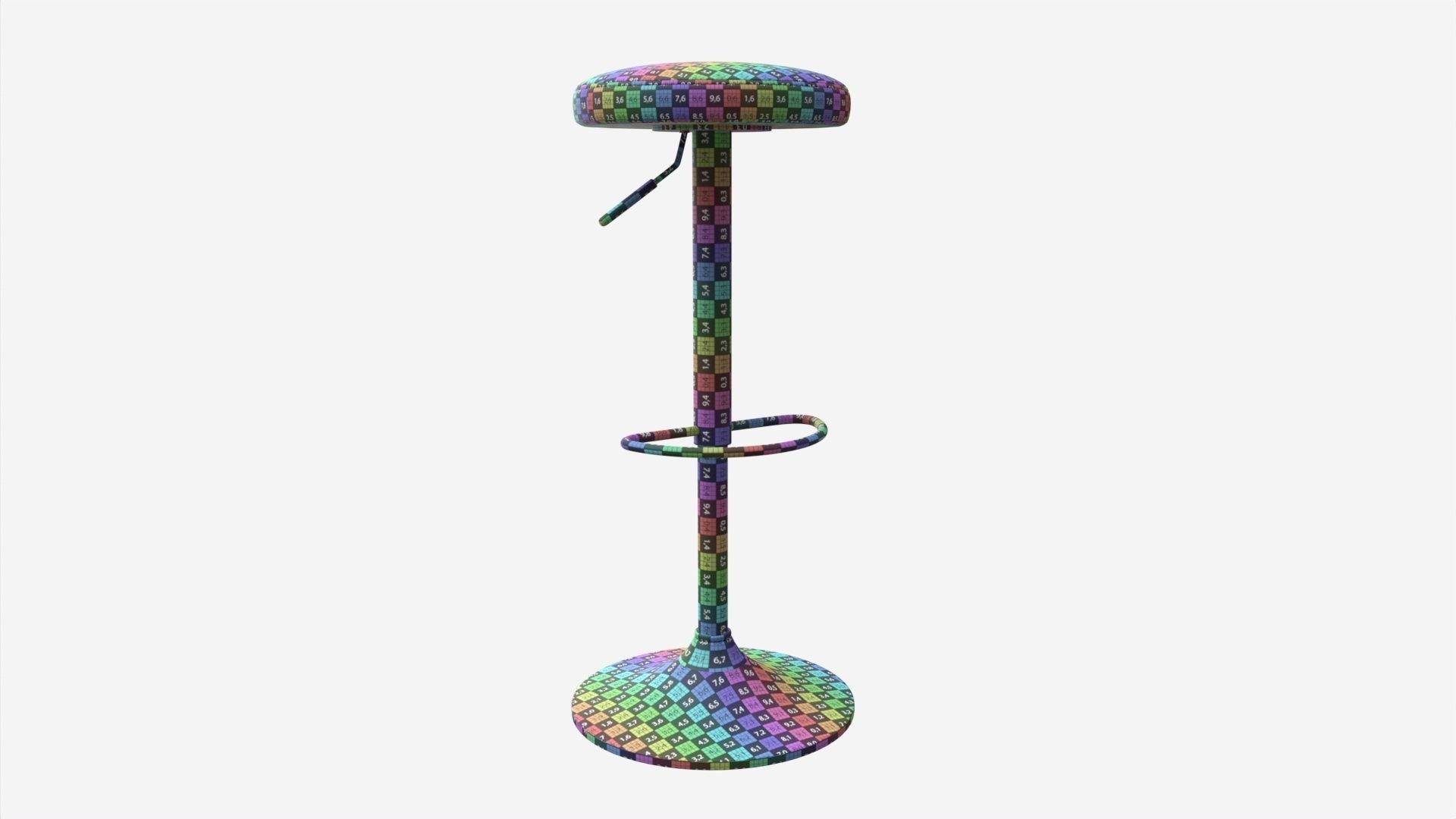 Bar Stool Finch 3D model_6