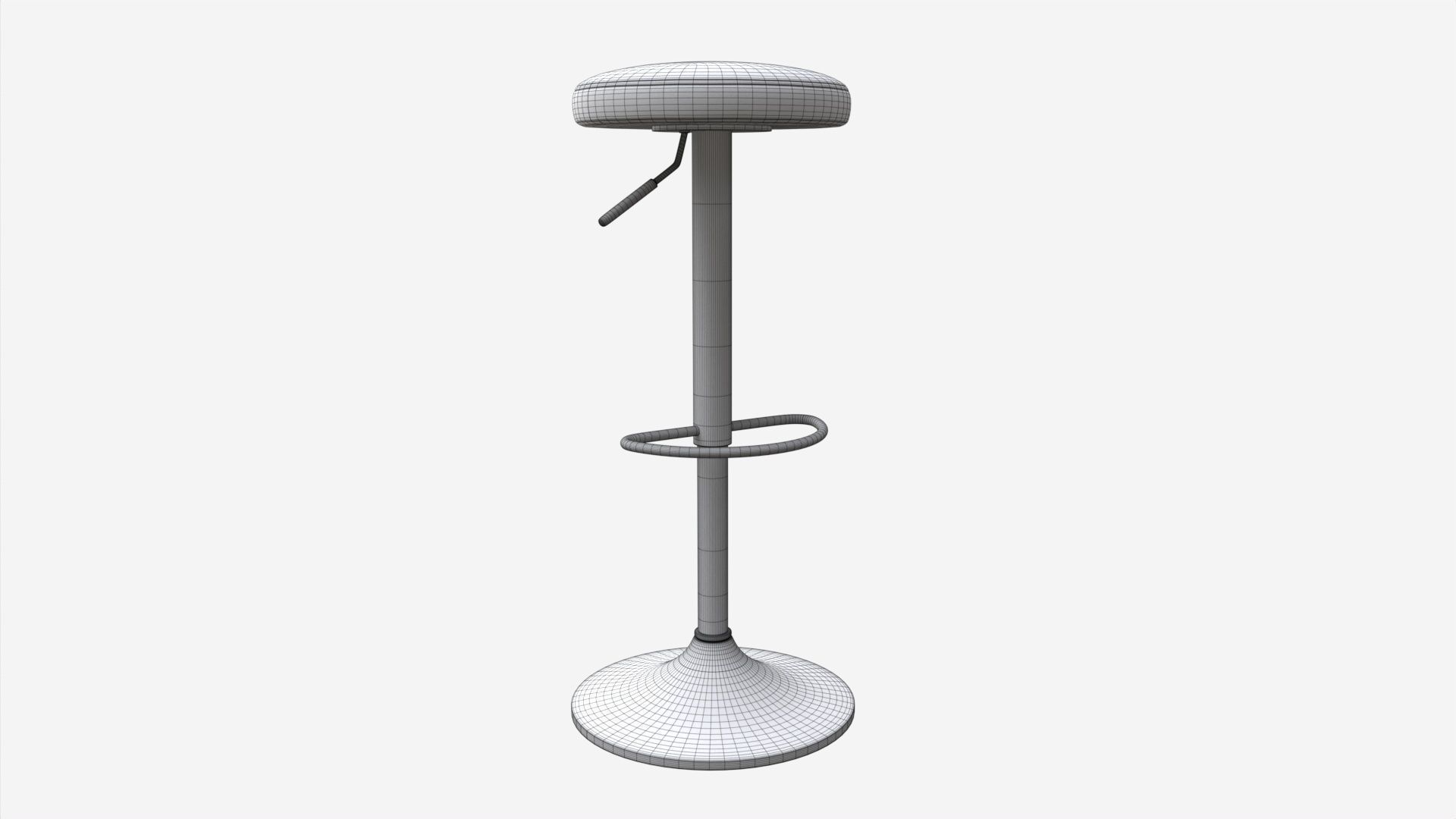 Bar Stool Finch 3D model_5