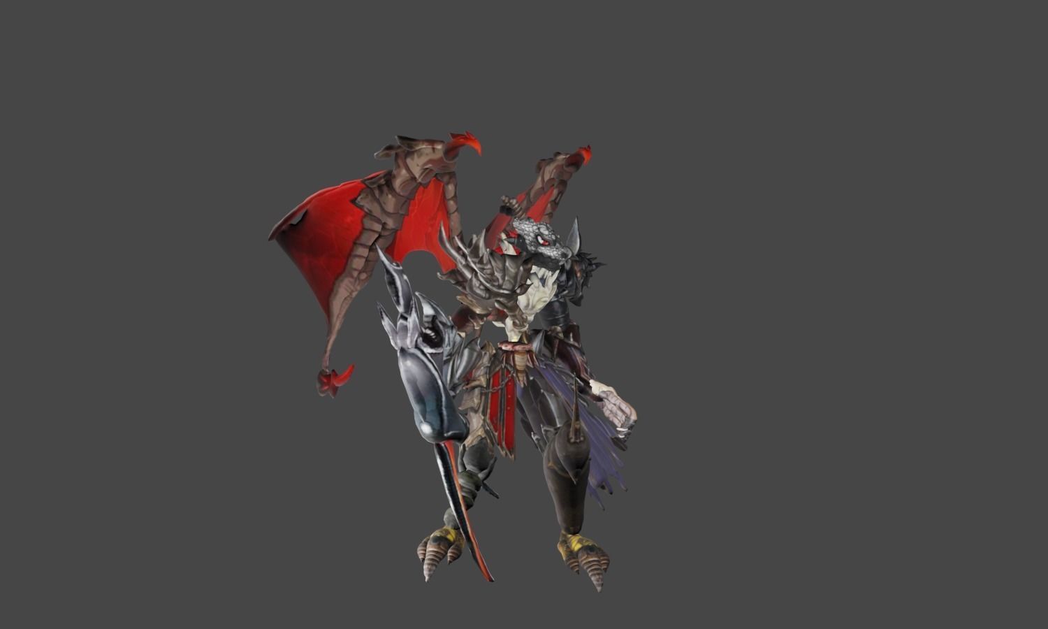 Zeloeman D 5 demon holding sword 3D model_19